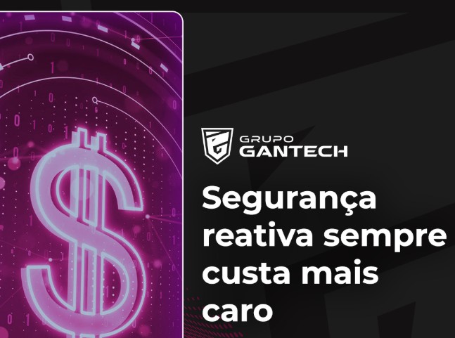 A segurança reativa costuma ser adotada apenas depois que o incidente acontece e, nesse momento, o custo já é alto.