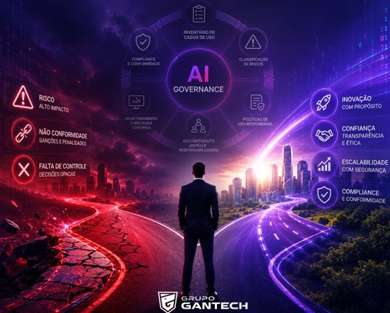Implementar IA vai muito além da tecnologia. É preciso estabelecer uma estrutura sólida de governança que permita identificar, classificar e gerenciar riscos ao longo de todo o ciclo de vida dos casos de uso. Implementar IA vai muito além da tecnologia. É preciso estabelecer uma estrutura sólida de governança que permita identificar, classificar e gerenciar riscos ao longo de todo o ciclo de vida dos casos de uso.