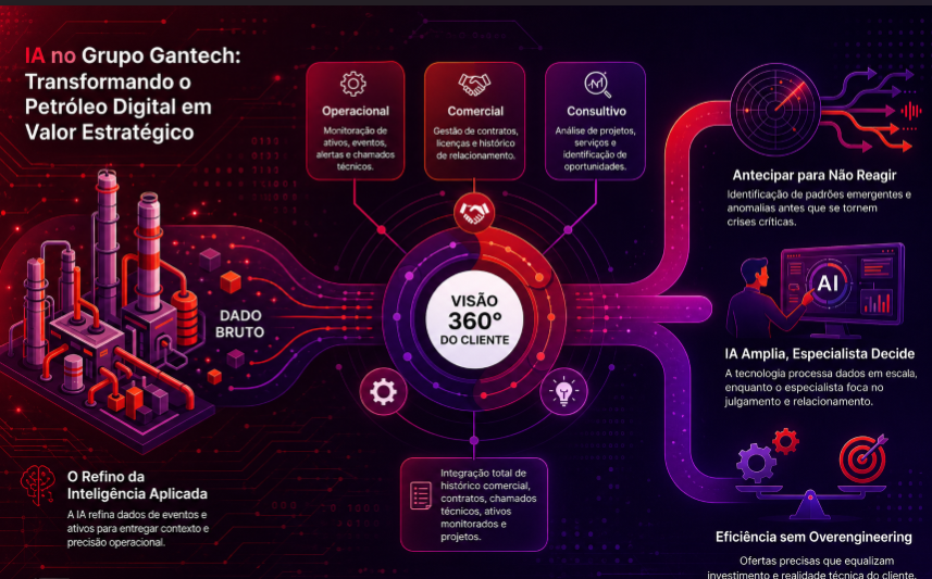 Inteligência Artificial no Grupo Gantech: uma jornada para ampliar eficiência, inovação e valor ao cliente